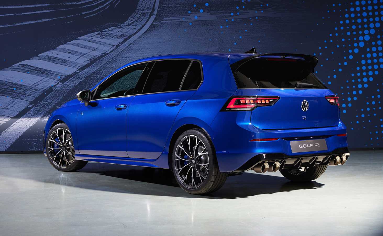 Volkswagen golf R azul
